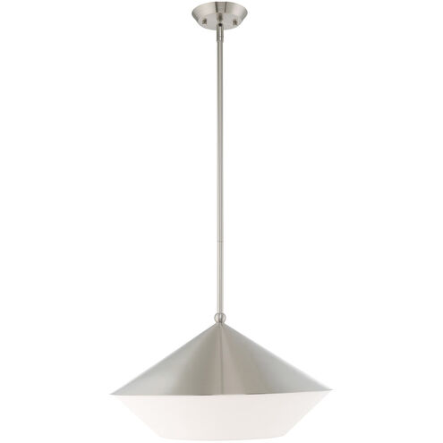 Stockholm 1 Light 18 inch Brushed Nickel Pendant Ceiling Light