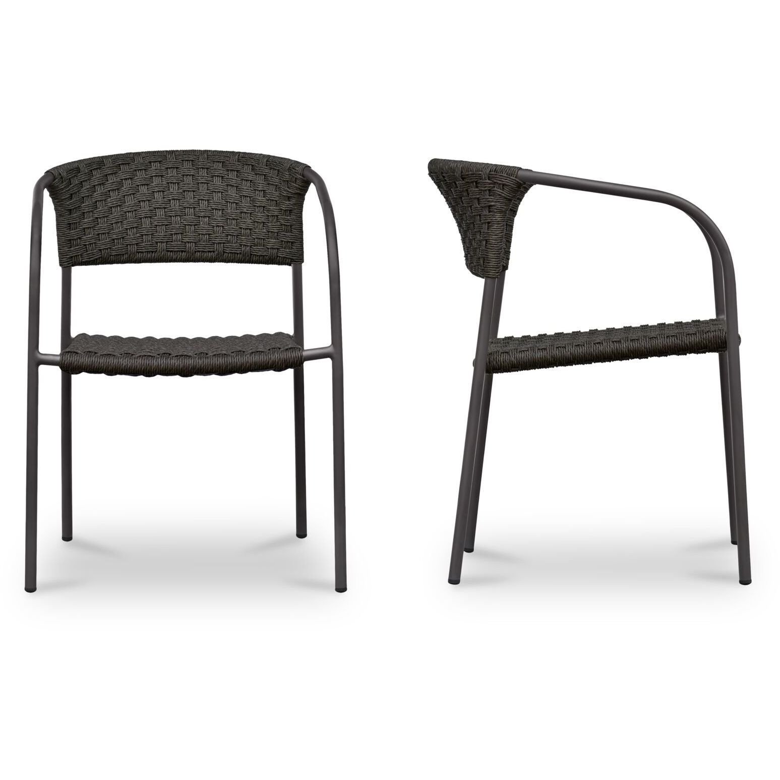 Zola Brown Outdoor Dining Chair, Set of 2