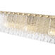 Glacier 3 Light 24 inch Modern Gold Vanity Wall Light