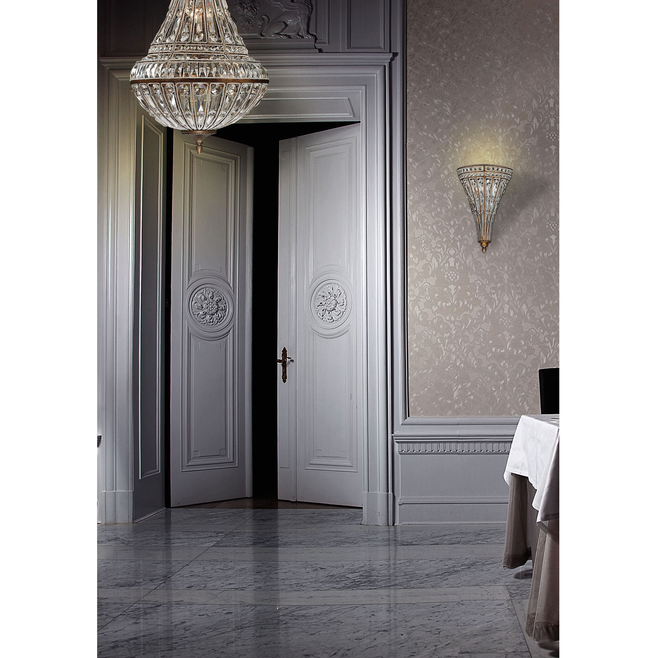 Empire 2 Light 12 inch Mocha Sconce Wall Light