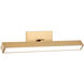 Parallel Wall Sconce Wall Light in Aged Gold Brass