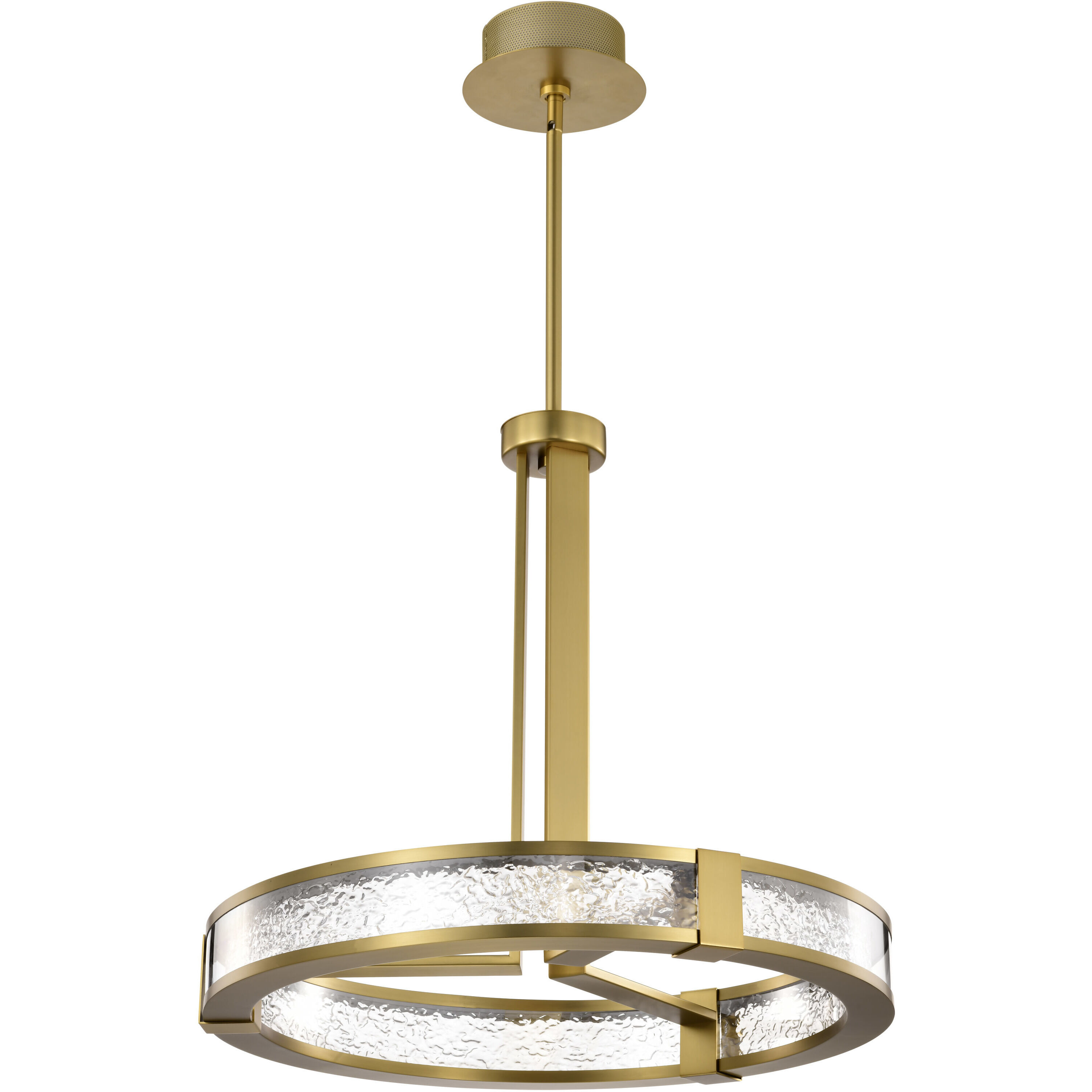 Darrow LED 24 inch Vintage Brass Pendant Ceiling Light