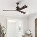 Atlas Irene-3 60 inch Textured Bronze with Walnut Tone Blades Paddle Fan, Paddle Fan