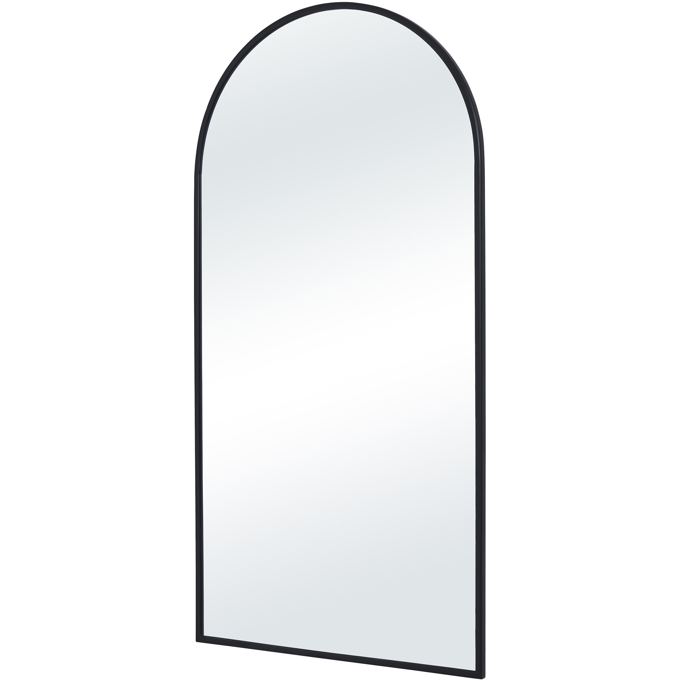 Waren 40 X 20 inch Matte Black Wall Mirror