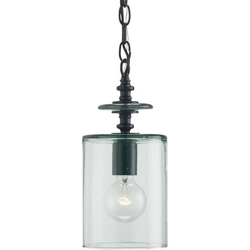 Panorama 1 Light 6 inch Satin Black Pendant Ceiling Light, Small