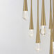 Pierce LED 19 inch Gold Multi-Light Pendant Ceiling Light
