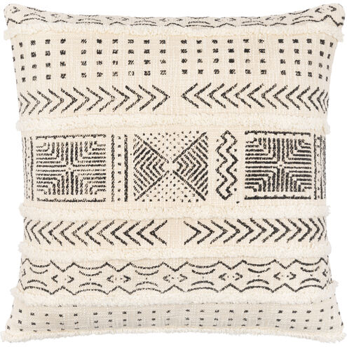 Azibo 22 inch Black Pillow Kit in 22 x 22, Square