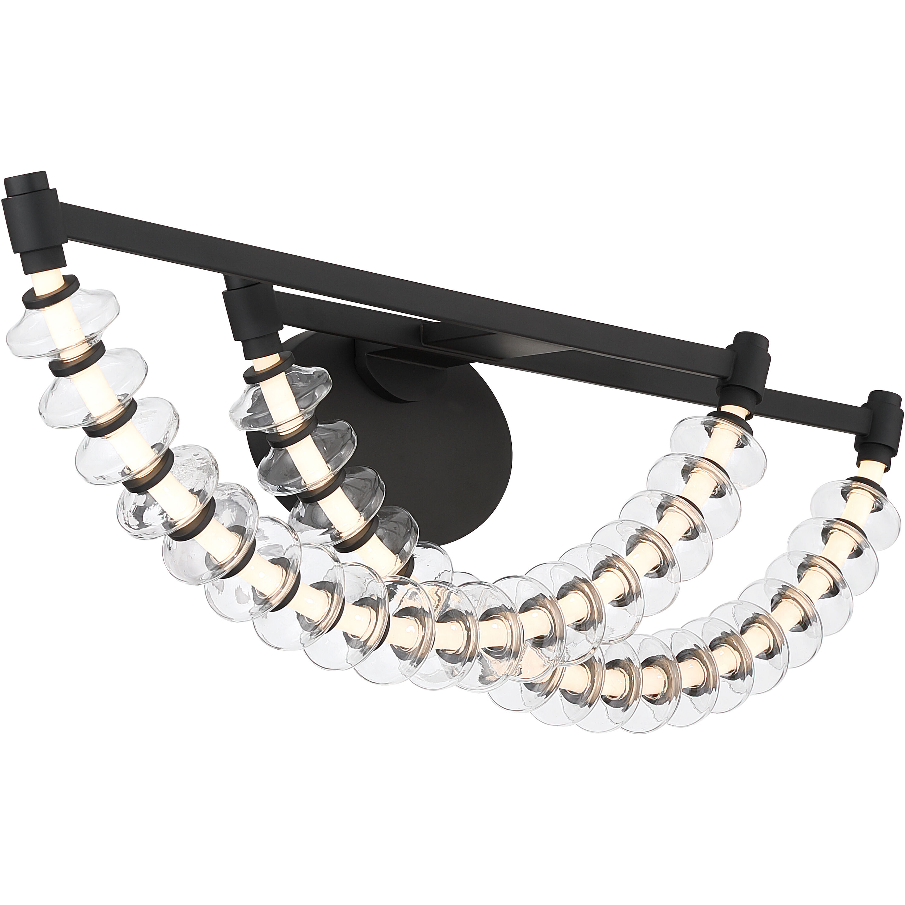 Pearl LED 36 inch Dark Matte Black Vanity Wall Light