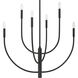 Continuance 6 Light 30 inch Charcoal Chandelier Ceiling Light