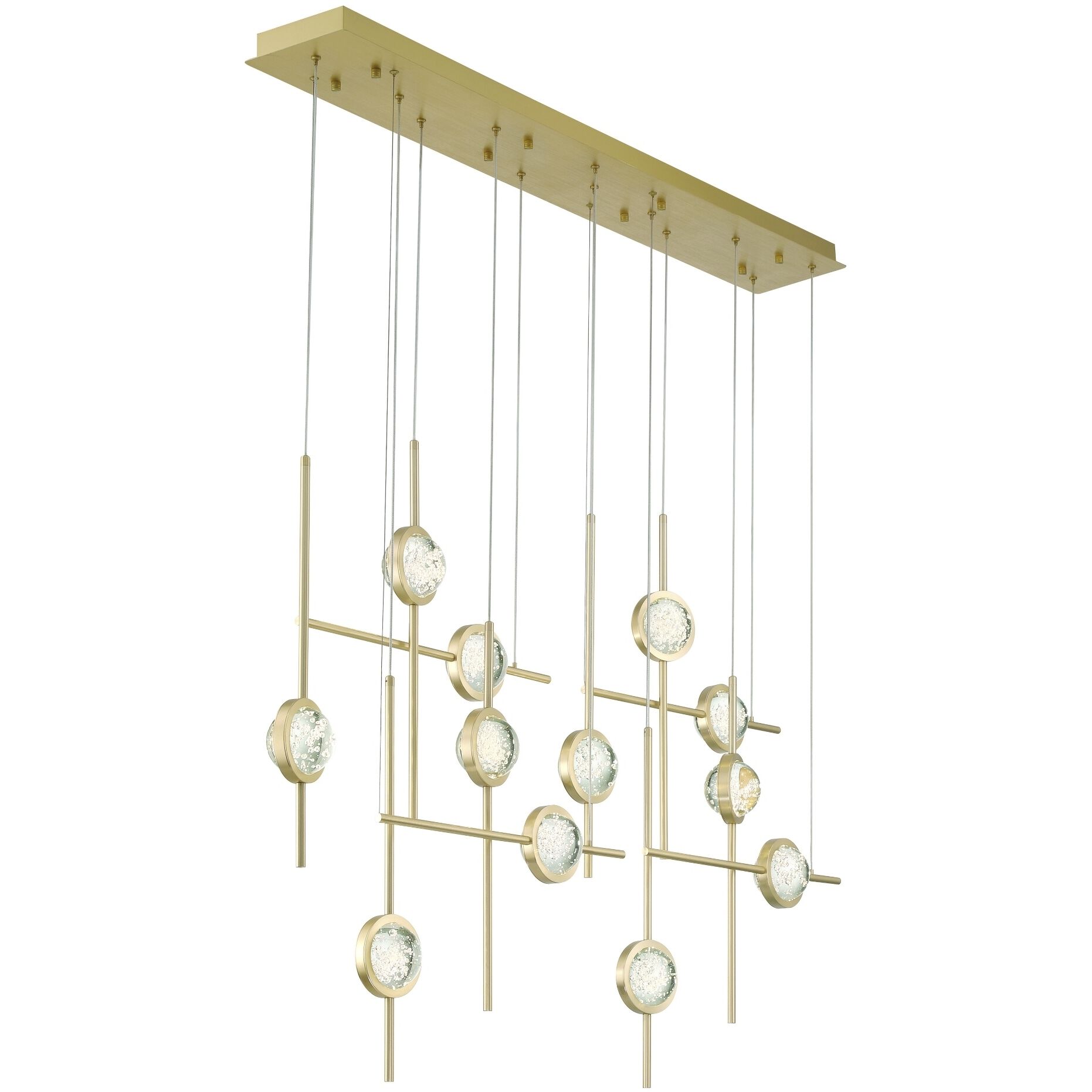 Barletta 12 Light 7.75 inch Gold Chandelier Ceiling Light
