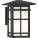 Grydton 1 Light 10 inch Dark Matte Black Outdoor Wall Lantern