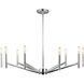 Vector 9 Light 36 inch Chrome Chandelier Ceiling Light