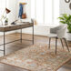 Pertek 84 X 63 inch Burnt Orange Rug, Rectangle