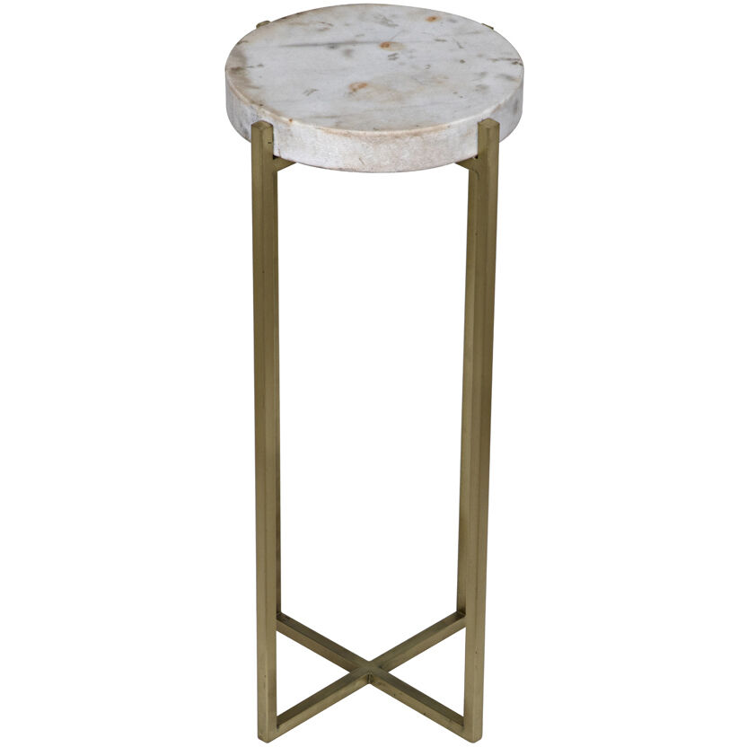 Soho 26.5 X 11 inch Antique Brass Side Table