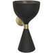 Aegeon 2 Light 9 inch Matte Black Sconce Wall Light