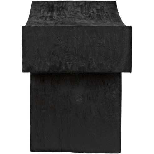 Bow Burnt Black Bench