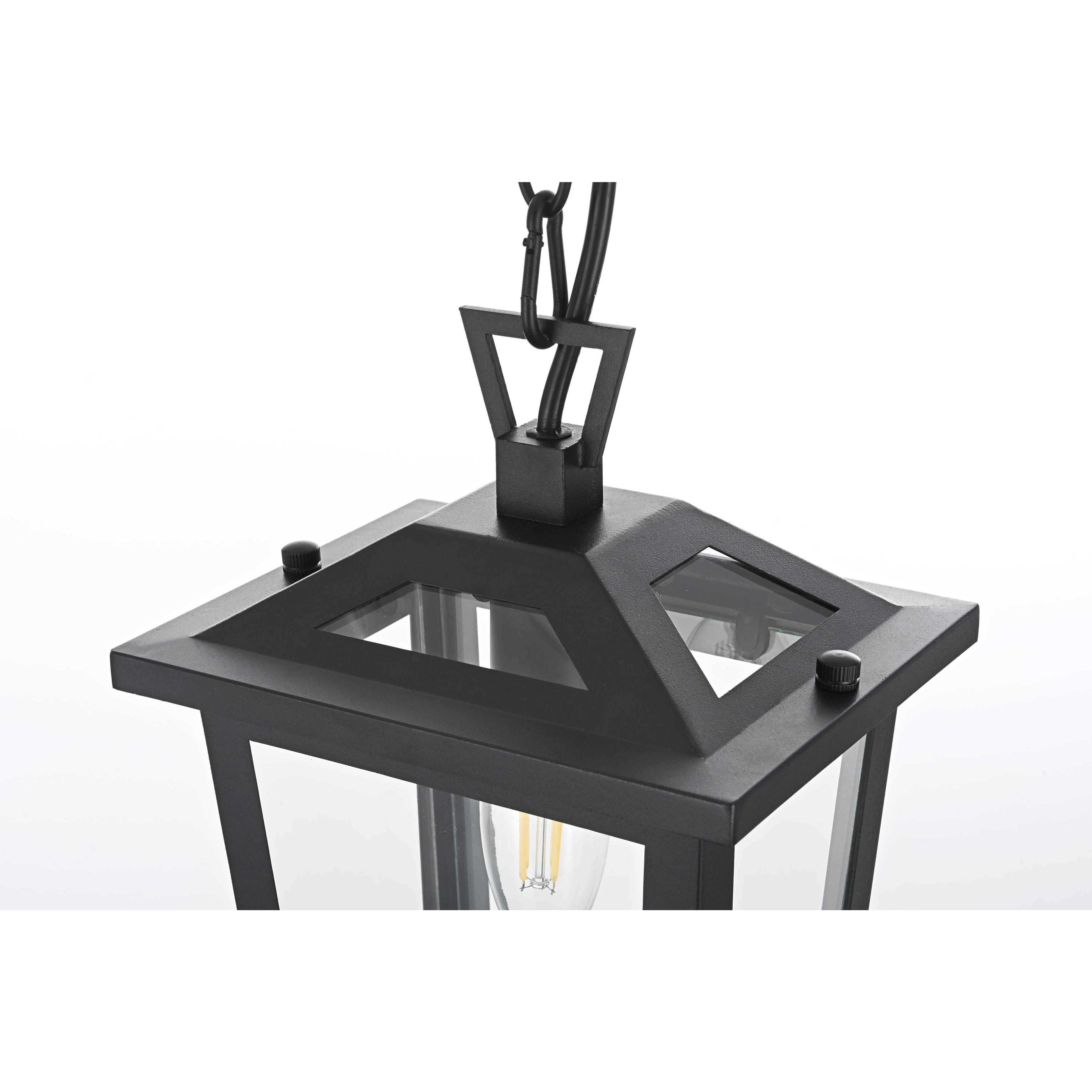 Berks 1 Light 5.5 inch Black Outdoor Pendant