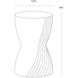 Cara 18.5 X 11.75 inch Marble Look / Grey Outdoor End Table