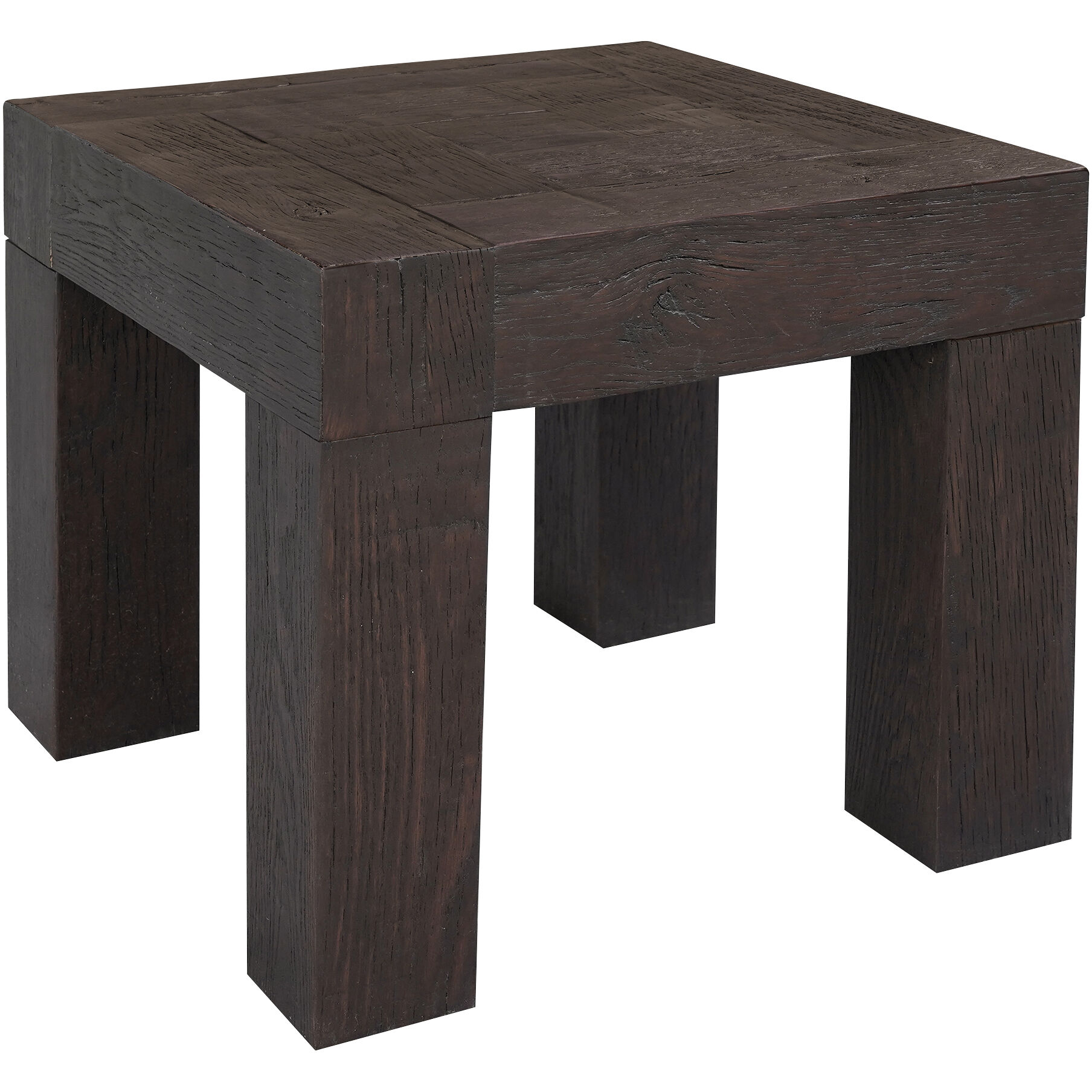 Evander 22 X 22 inch Rustic Brown End Table