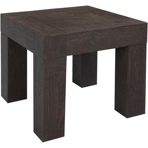 Evander 22 X 22 inch Rustic Brown End Table