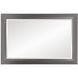 Avery 42 X 28 inch Glossy Charcoal Wall Mirror