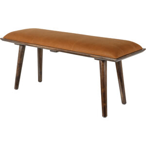 Aegeus Brown Upholstered Bench
