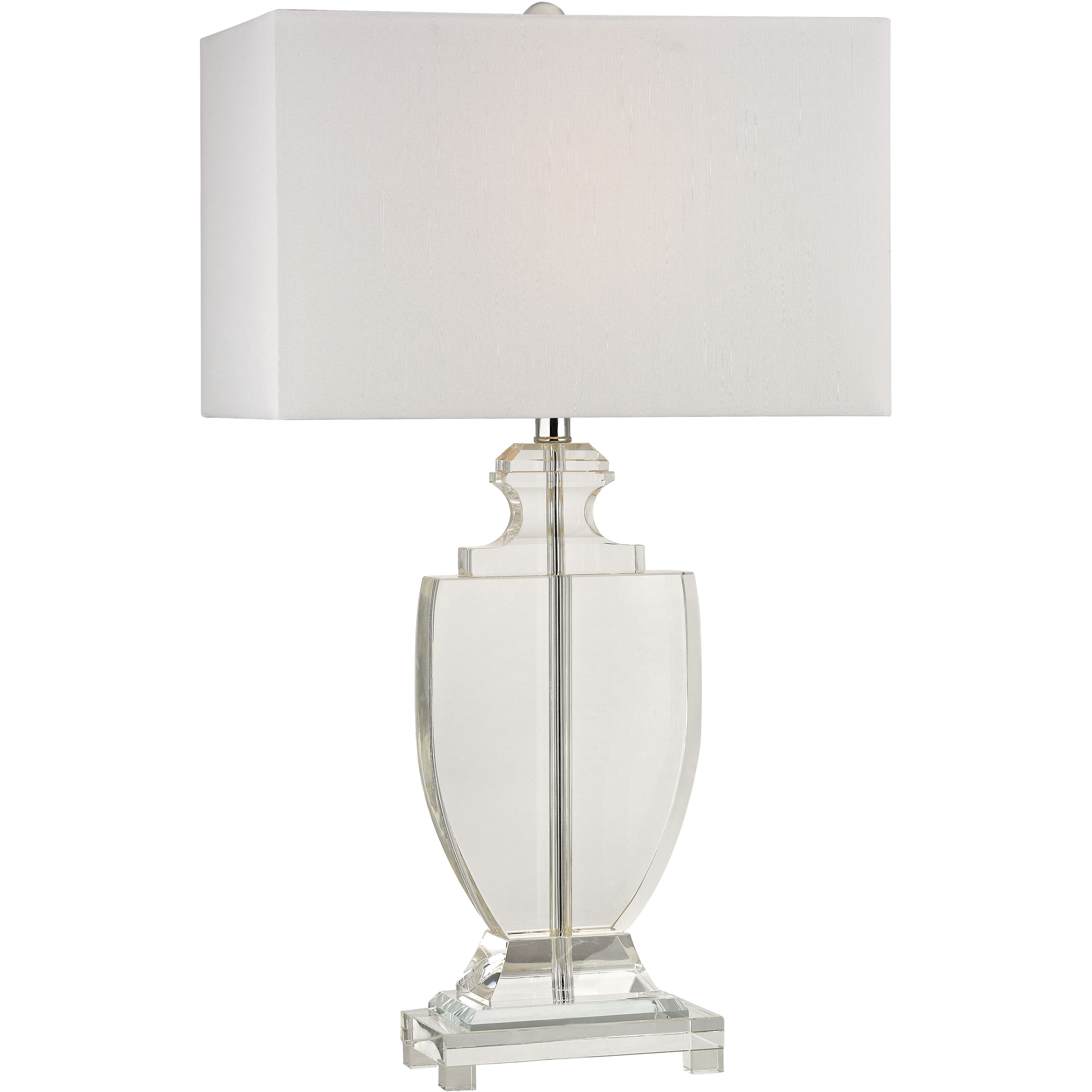 Avonmead 26 inch 100 watt Clear Table Lamp Portable Light