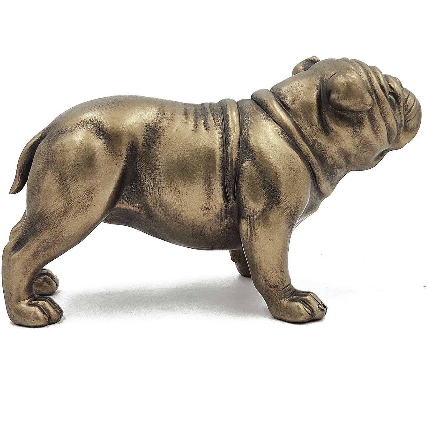 Lifelike French Bulldog Copper Figurine
