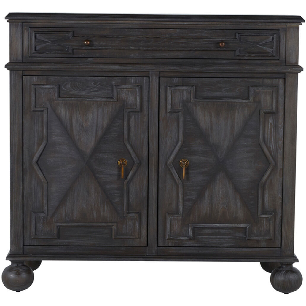 Ezekiel Cerused Forest Black / Antique Bronze Cabinet
