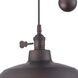 Jeremiah 1 Light 11.75 inch Aged Bronze Brushed Pulley Pendant Ceiling Light