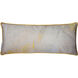 Napels 35 X 6 inch Cream and Yellow and Blue and Blush Pink Throw Pillow in 35in