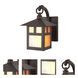 Montclair Mission 1 Light 8.5 inch Bronze Mini Outdoor Wall Lantern