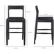 Owing 38 inch Black Counter Stool