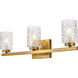 Cassie 3 Light 24 inch Brass Bath Sconce Wall Light