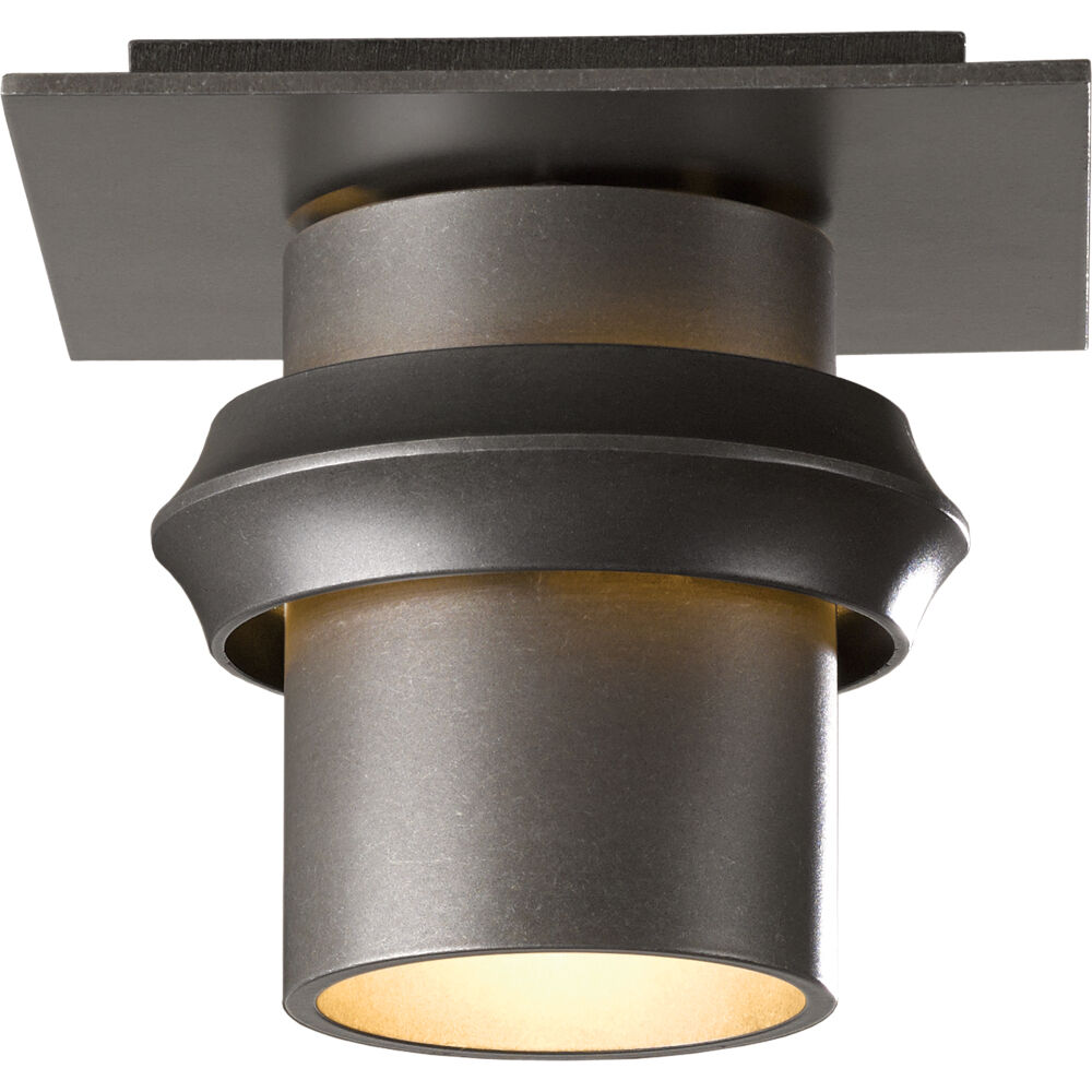 Twilight 1 Light 6 inch Coastal Dark Smoke Outdoor Semi-Flush, Small