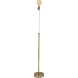 Ira 58 inch 60 watt Antique Brass Floor Lamp Portable Light