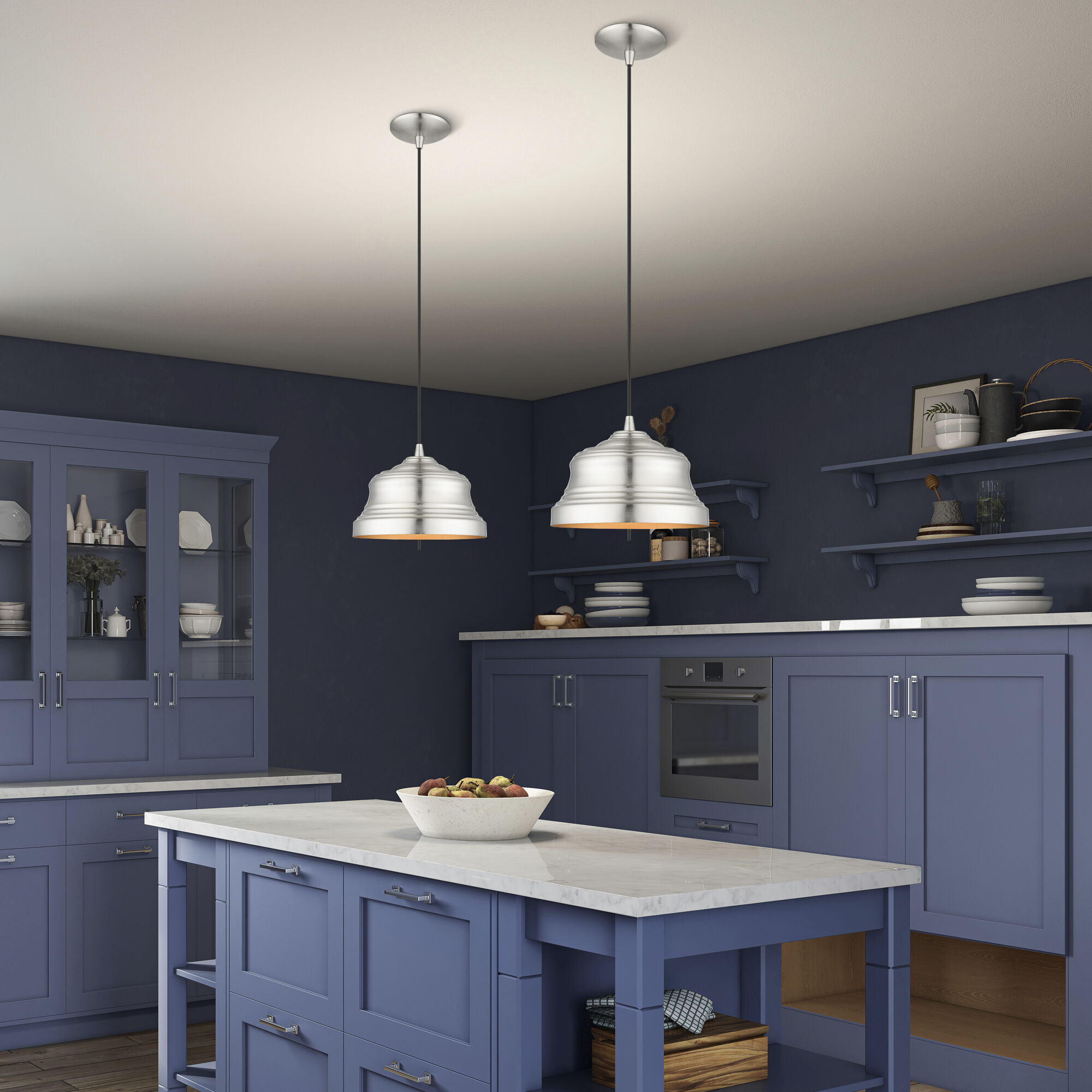 Endicott 1 Light 10 inch Brushed Nickel Pendant Ceiling Light