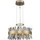 Glacier LED 20 inch Brushed Champagne Gold Pendant Ceiling Light