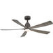 Kute 52 inch Matte White Fan-Uni