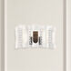 Twilight 2 Light 6 inch White Wall Sconce Wall Light in Optic