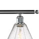Ballston Ballston Cone LED 38.5 inch Polished Chrome Island Light Ceiling Light in Seedy Glass
