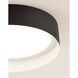 Reveal 1 Light 16 inch Black and White Flush Mount Ceiling Light