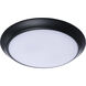 ColorQuick LED 9.49 inch Black Close-to-Ceiling LED Disk Ceiling Light