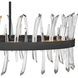 Revel LED 36.25 inch Black Chandelier Ceiling Light