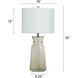 Elyse 32 inch 100.00 watt Smoke Table Lamp Portable Light