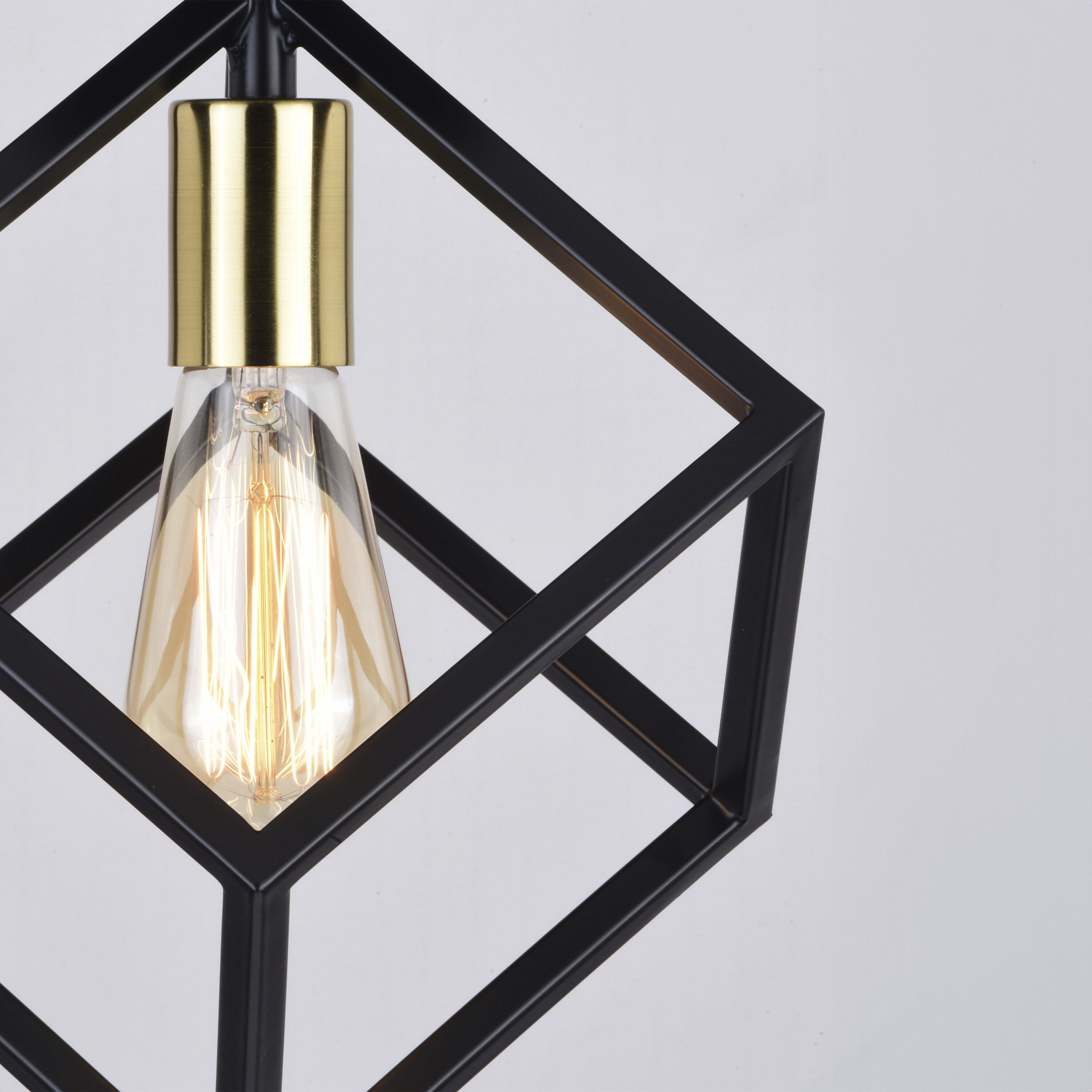 Deering LED 10.25 inch Matte Black and Satin Brass Flush Mount Ceiling Light