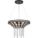 Fantania 4 Light 18 inch Matte Black Chandelier Ceiling Light