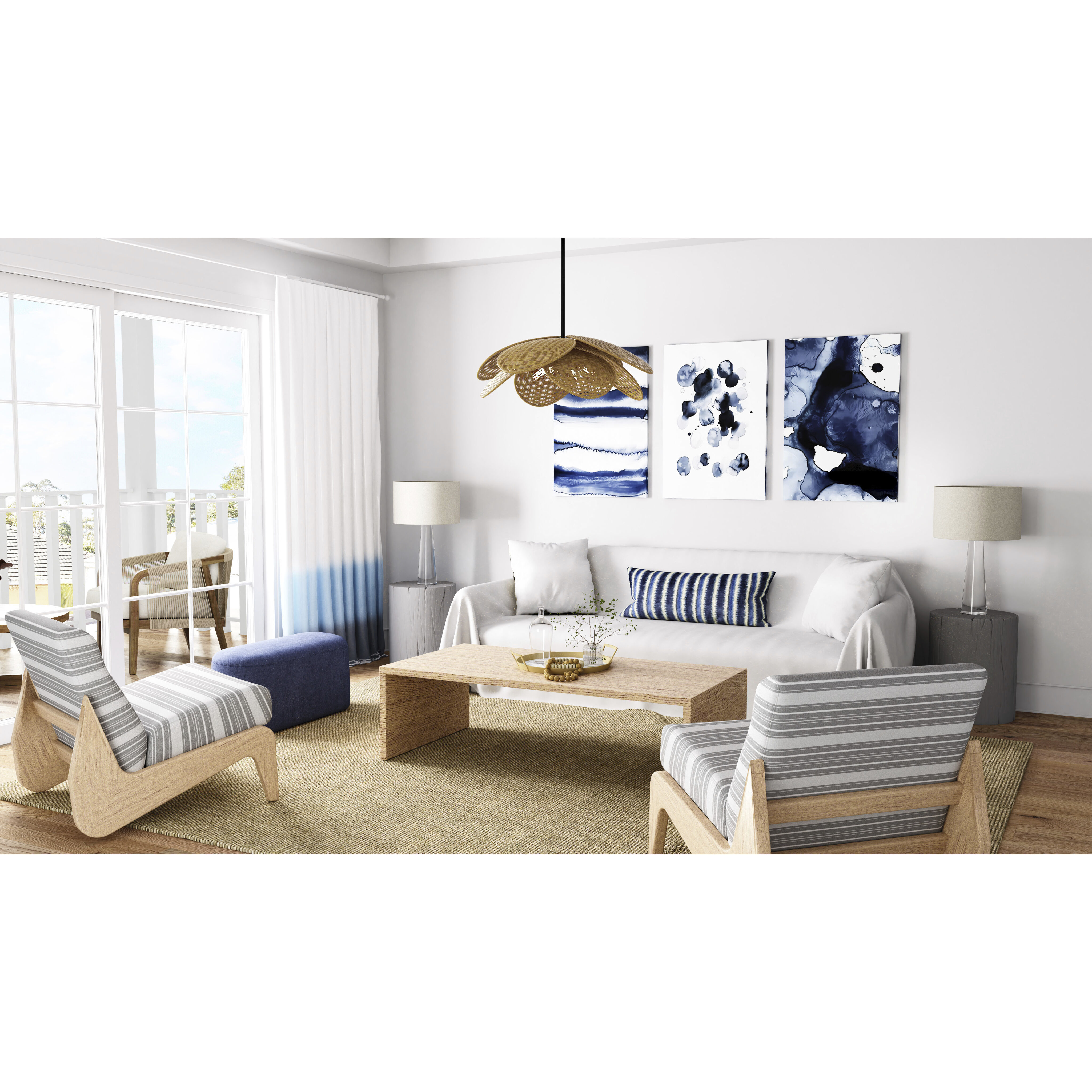 Willa 4 Light 30 inch Matte Black Pendant Ceiling Light