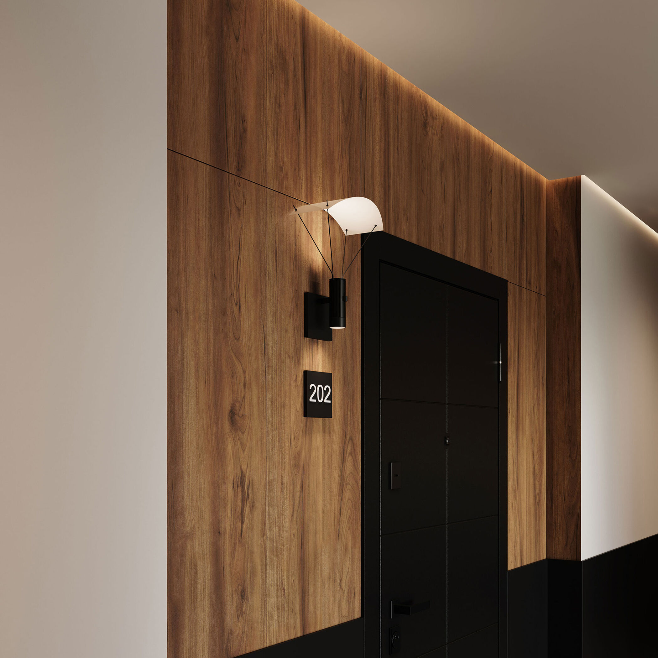 Suspenders LED 11 inch Satin Black Modular Wall Mount Wall Light