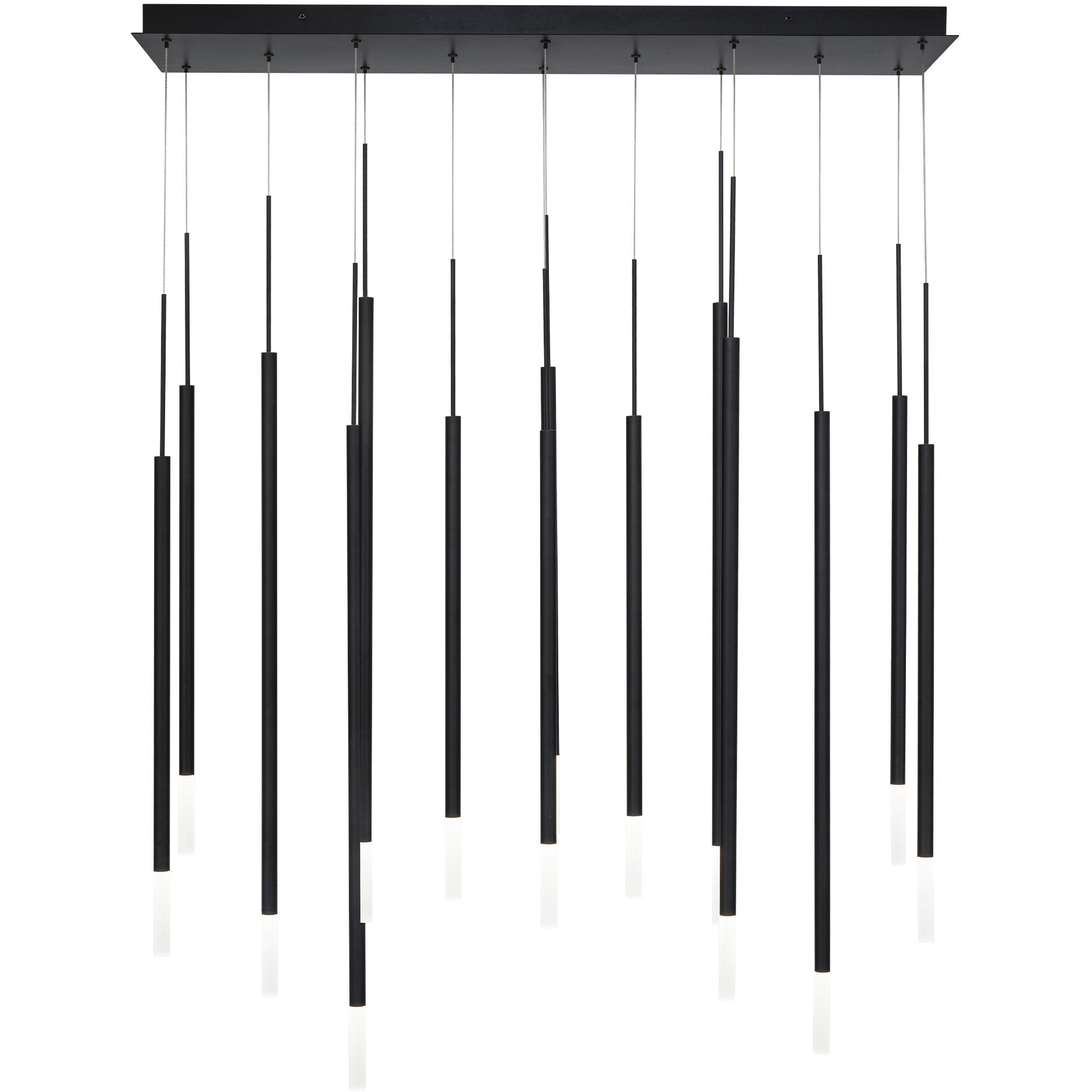 Viggo LED 6 inch Black Multi-Light Pendant Ceiling Light, dweLED